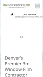 Mobile Screenshot of denverwindowfilm.com